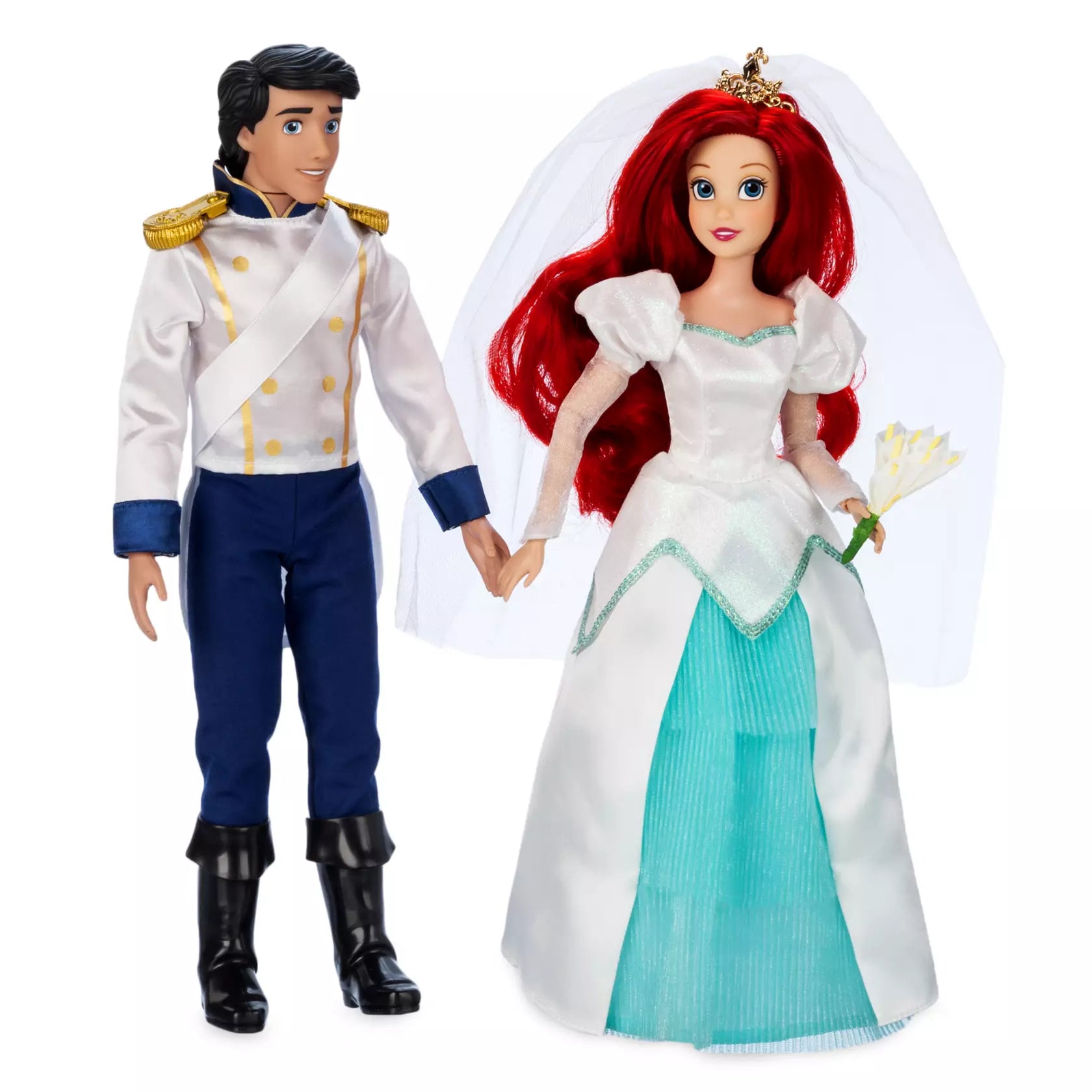 Ariel and Eric Wedding Doll Set The Little Mermaid Mila s Toys