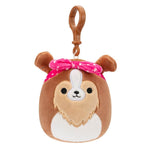 Andres the Sheltie Squishmallows 3.5 Inch (9cm) Clip-On Bag Charm