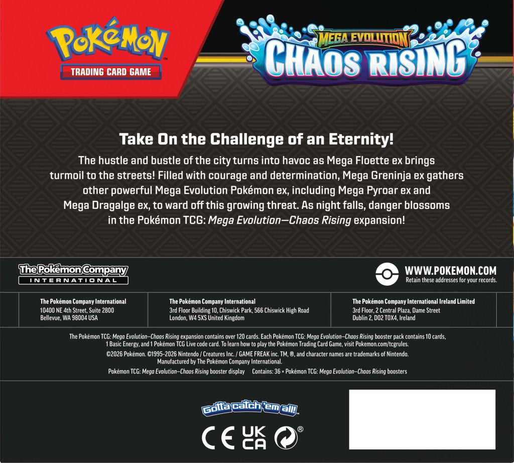 Pokemon TCG Mega Evolutions 4 Chaos Rising Booster Box