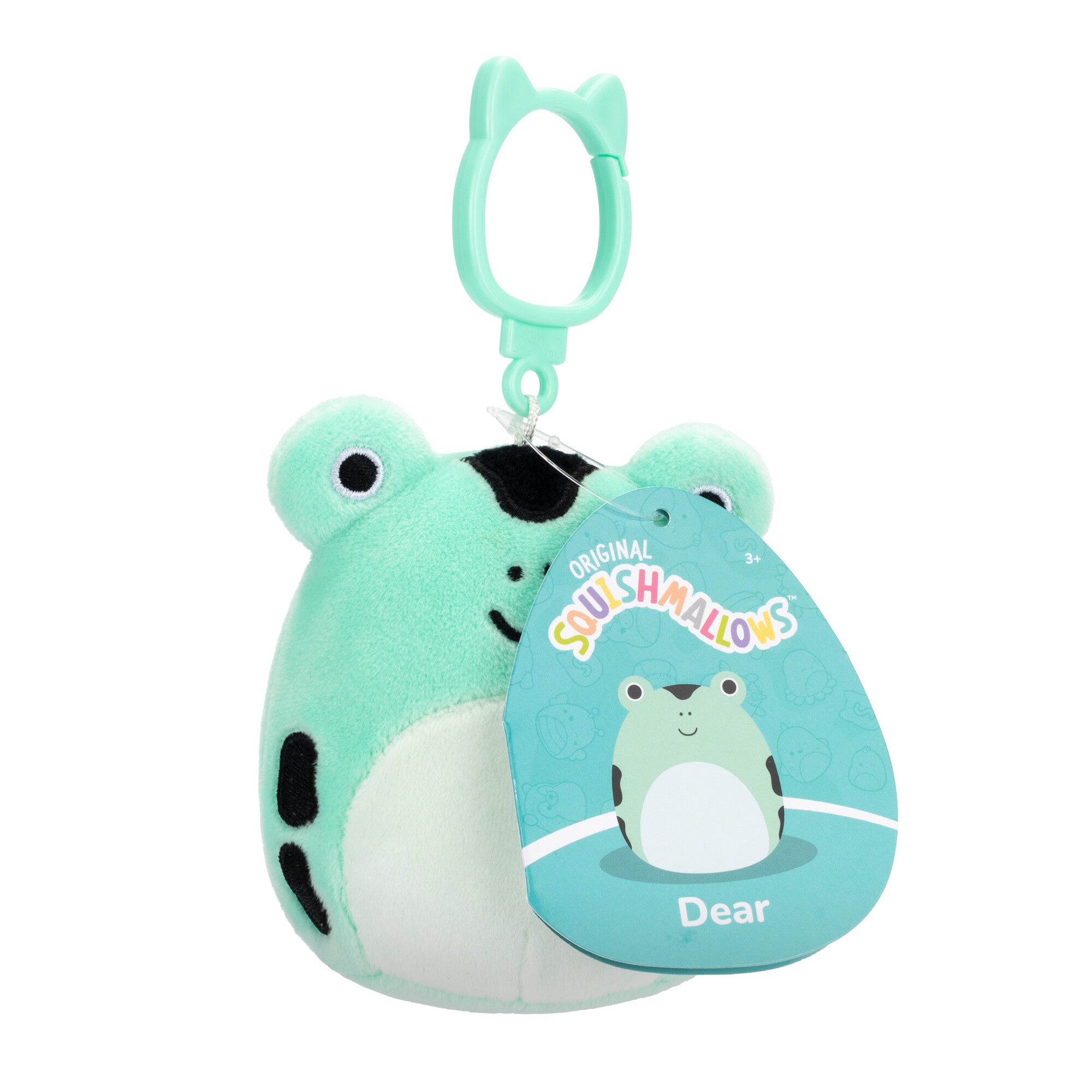 Dear the Poison Dart Frog Squishmallows 3.5 Inch (9cm) Clip-On Bag Charm