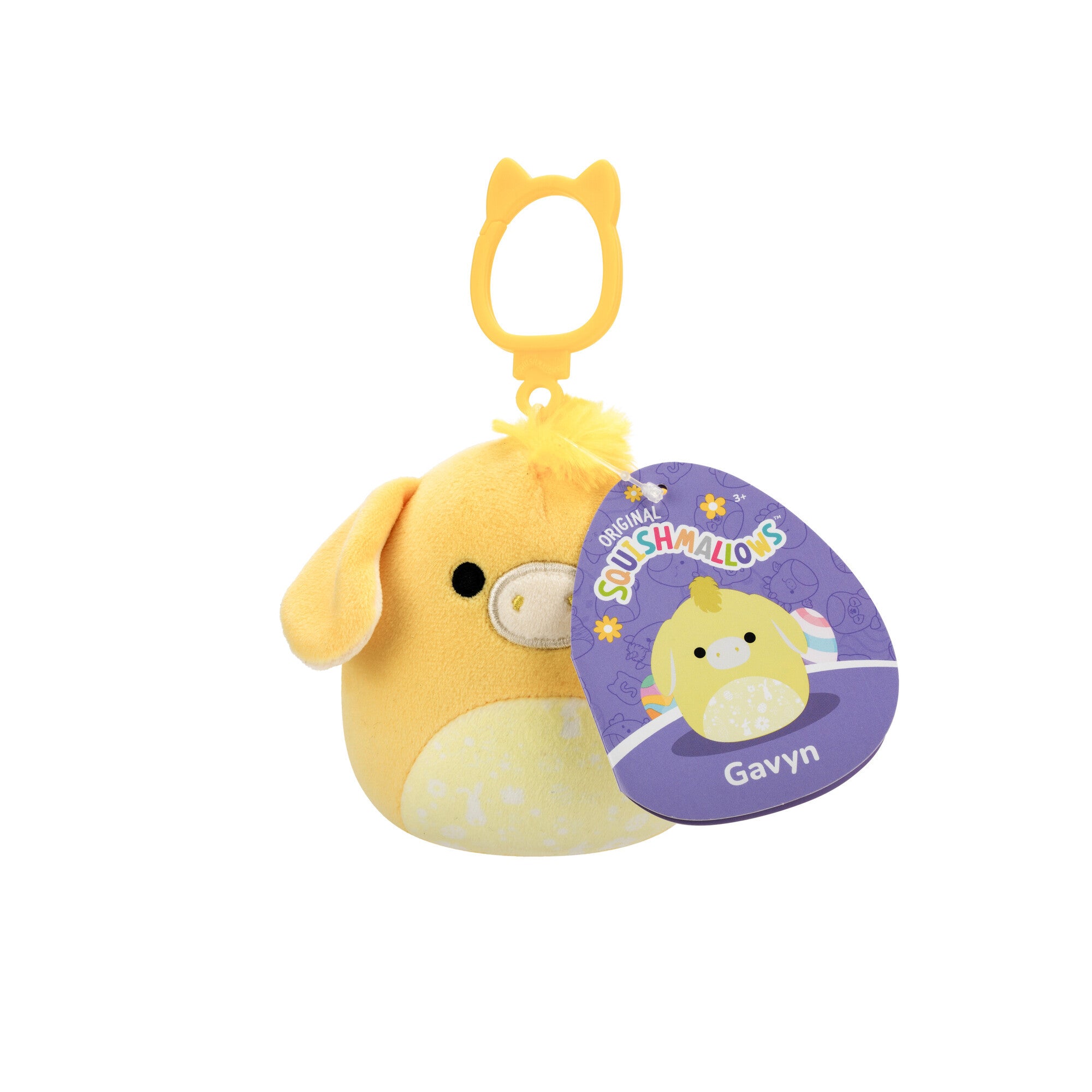 Gavyn the Donkey Squishmallows 3.5 Inch (9cm) Clip-On Bag Charm