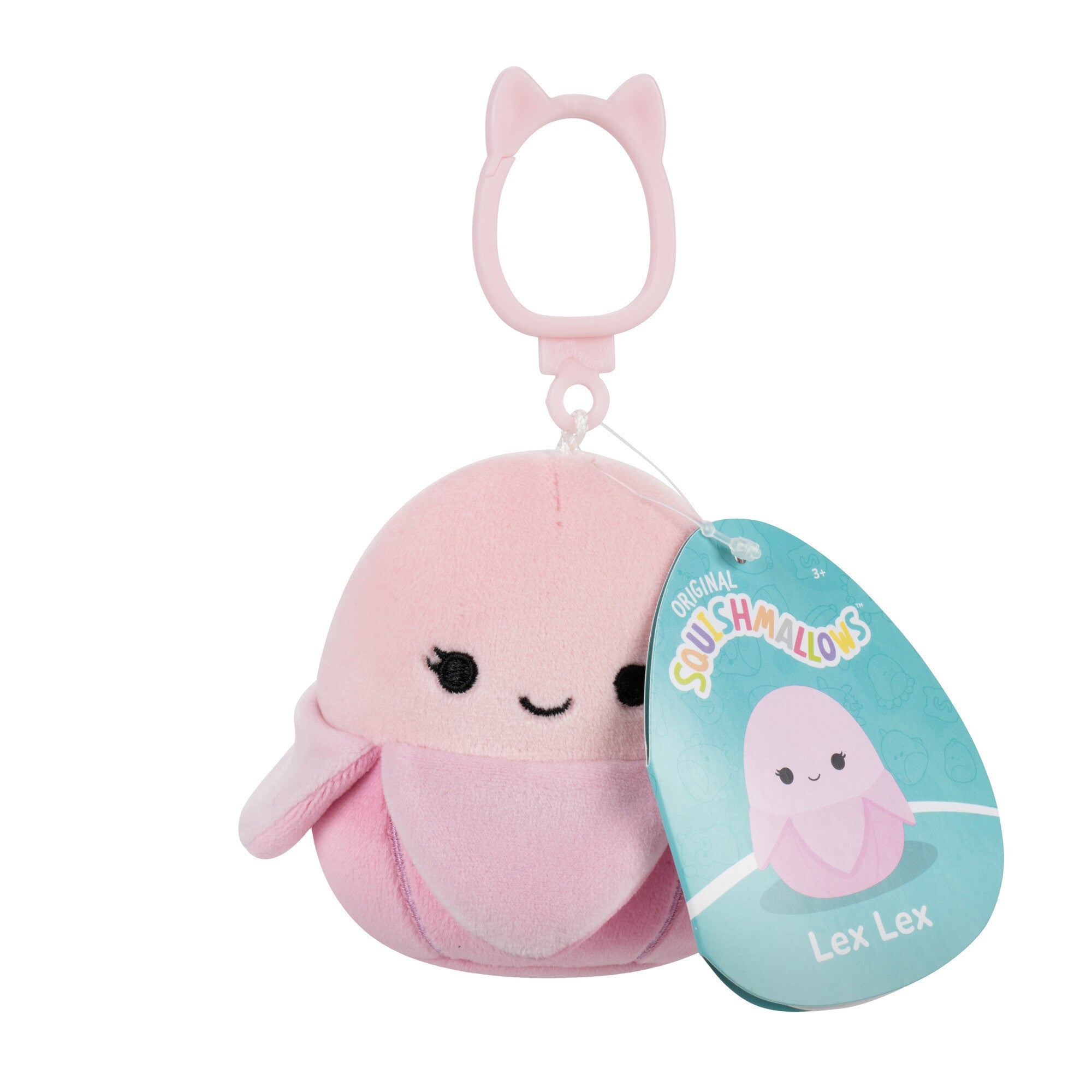 Lex Lex the Banana Squishmallows 3.5 Inch (9cm) Clip-On Bag Charm