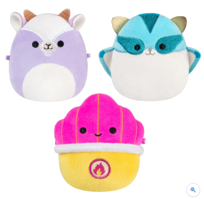 Micromallows 3-Pack SQUISHMALLOWs - Mini Plush Pack - Set 1