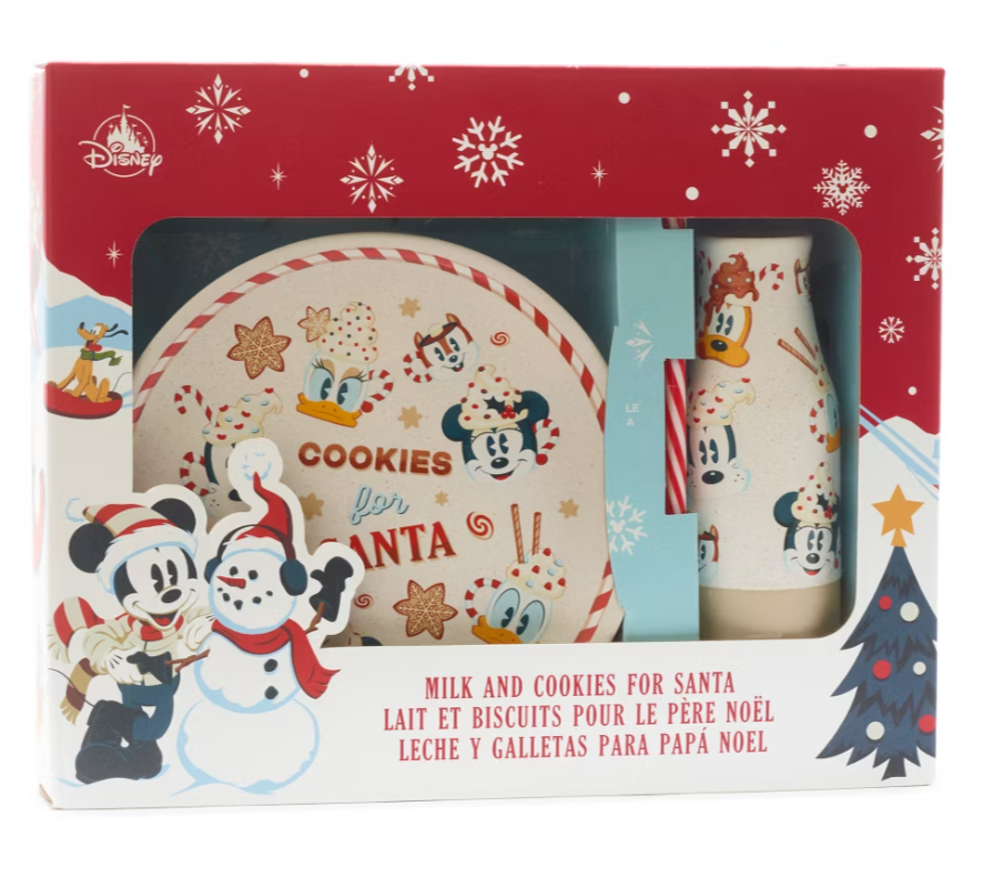 Mickey Mouse and Friends Milk and Cookies Set, Walt's Holiday Lodge
