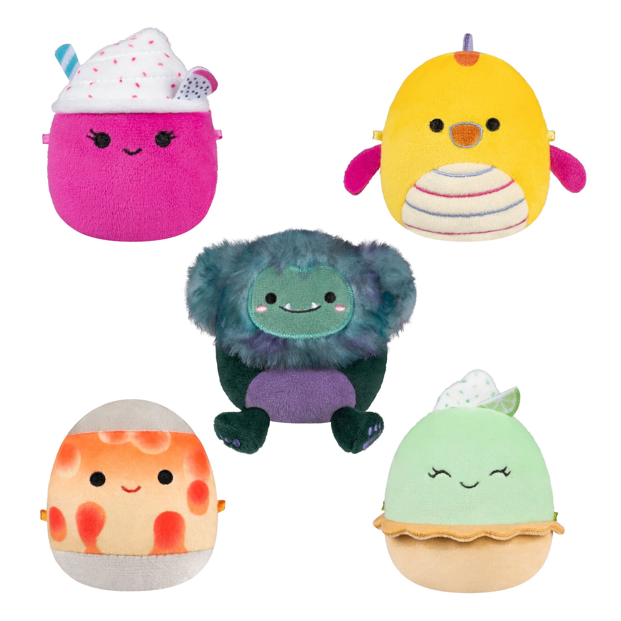 Micromallows 5-Pack SQUISHMALLOWs - Mini Plush Pack - Set 2