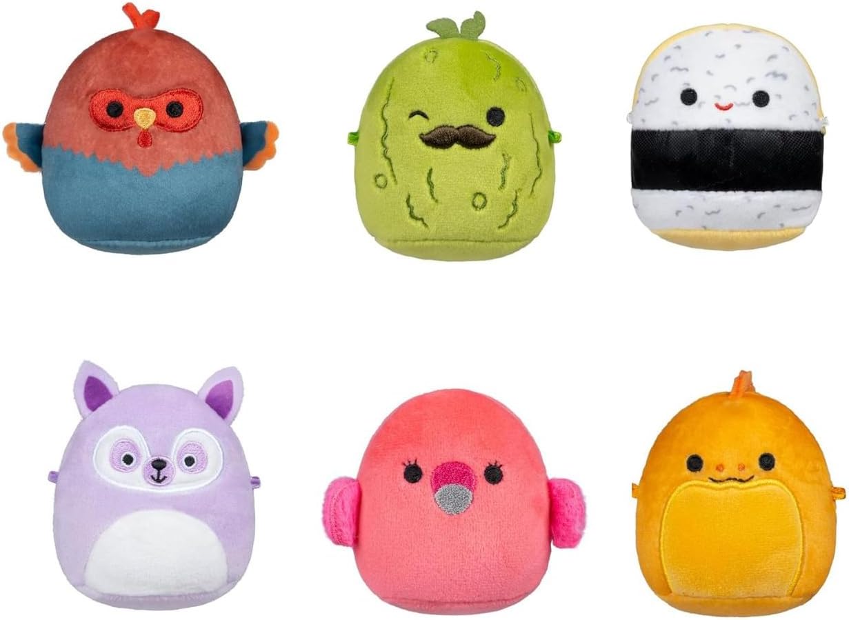 Micromallows SQUISHMALLOWs - Mini Plush 6 Pack - Charles Pack