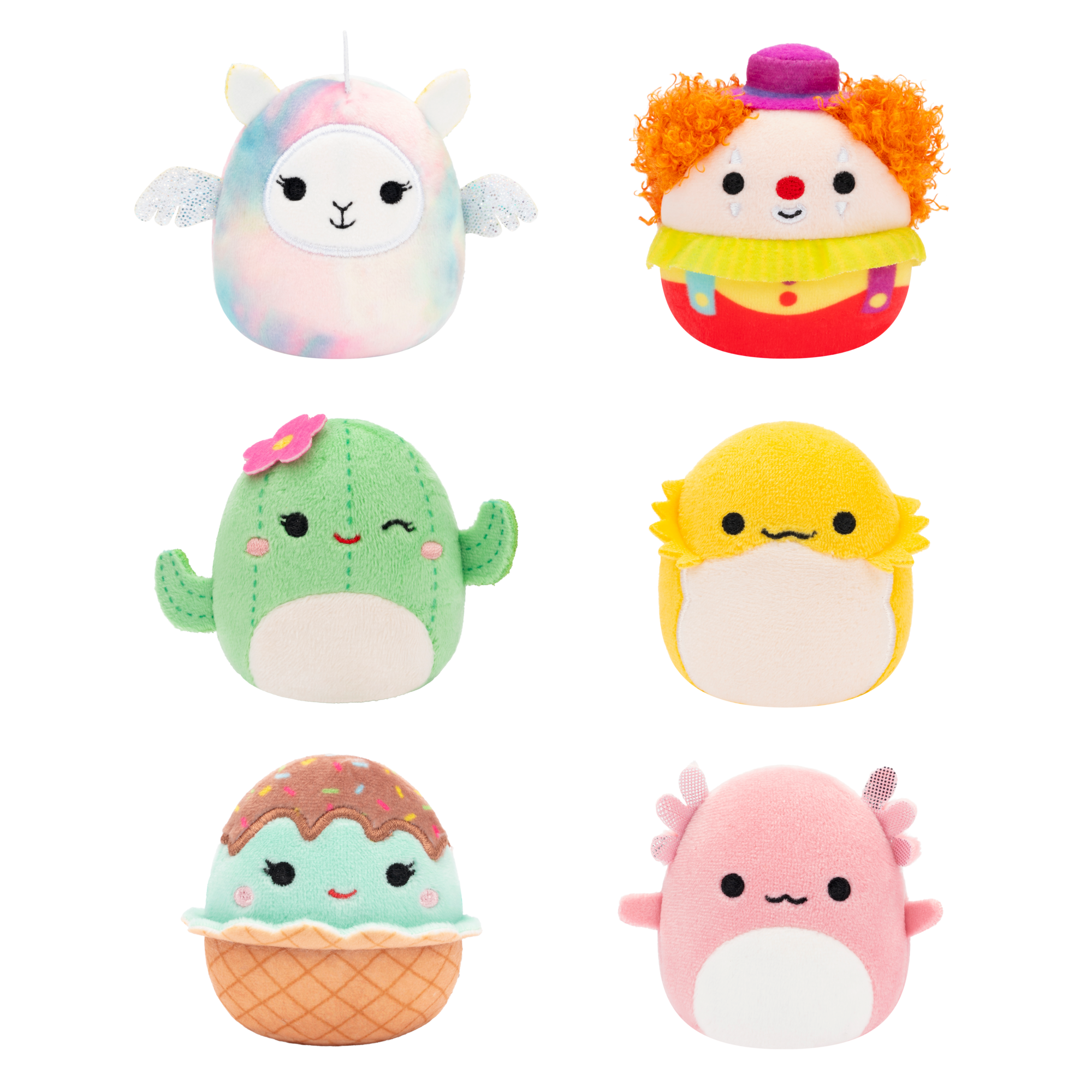 Micromallows SQUISHMALLOWs - Mini Plush 6 Pack - Set 1