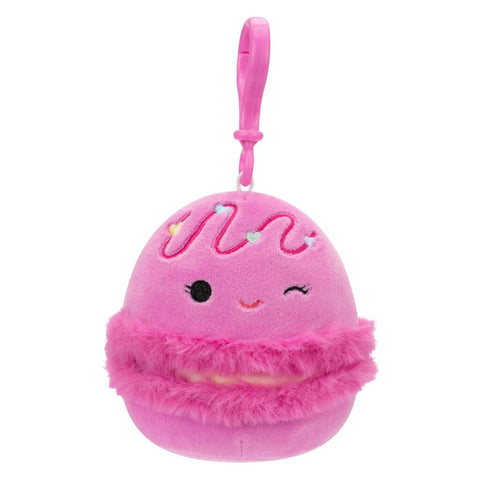 Middy the Macaron Squishmallows 3.5 Inch (9cm) Clip-On Bag Charm