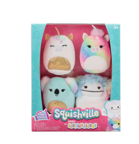 PEP Squad- Squishville Mini Squishmallow 4 Pack