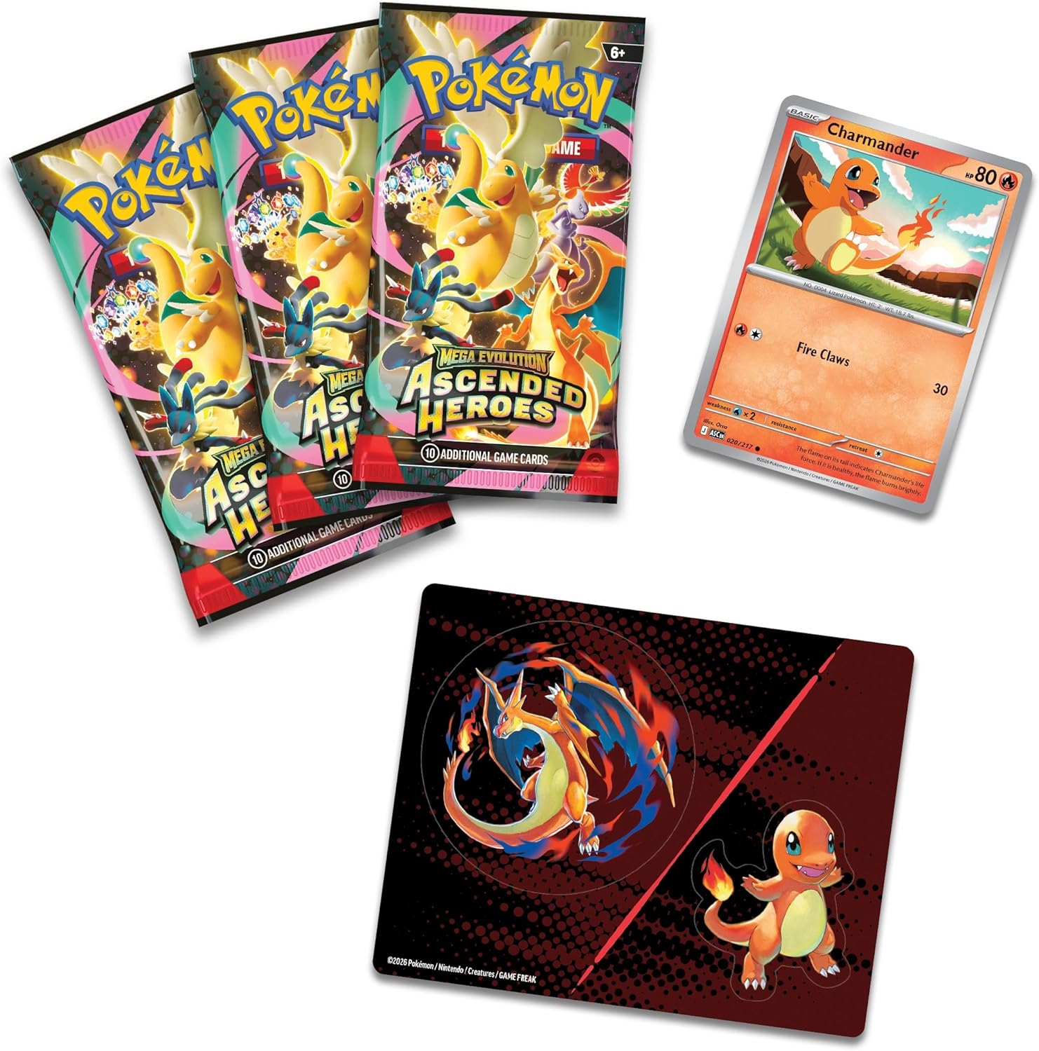 Pokémon TCG: Mega Evolution Ascended Heroes Tech Sticker Collection - Charmander