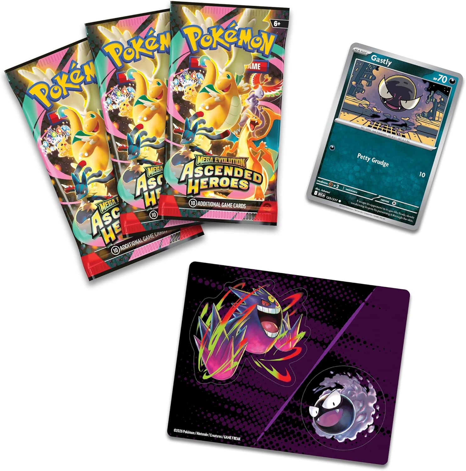 Pokémon TCG: Mega Evolution Ascended Heroes Tech Sticker Collection - Gastly