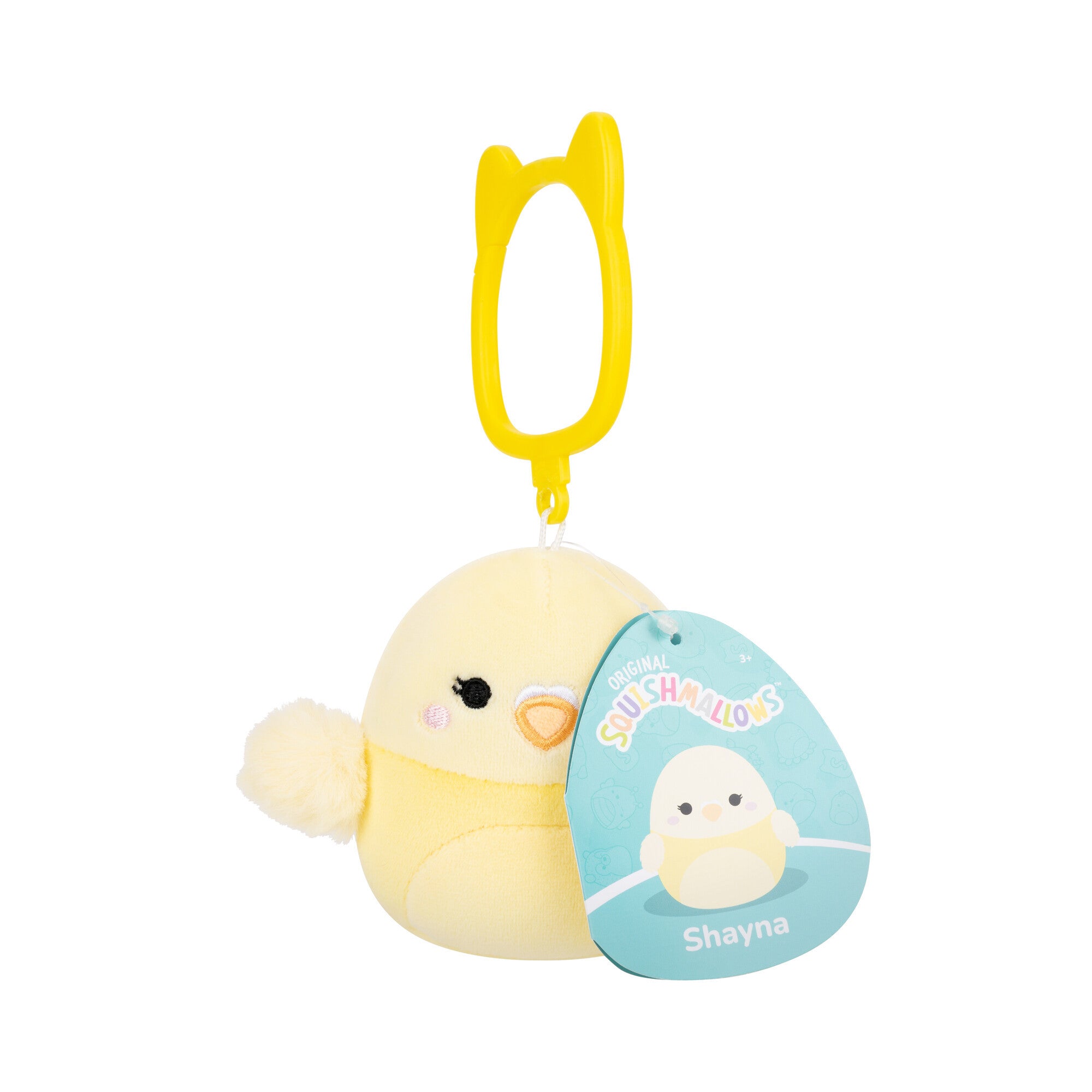 Shayna the Parakeet Squishmallows 3.5 Inch (9cm) Clip-On Bag Charm