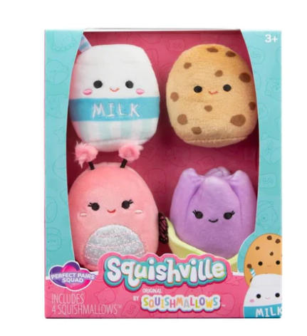Perfect Pairs Squad- Squishville Mini Squishmallow 4 Pack