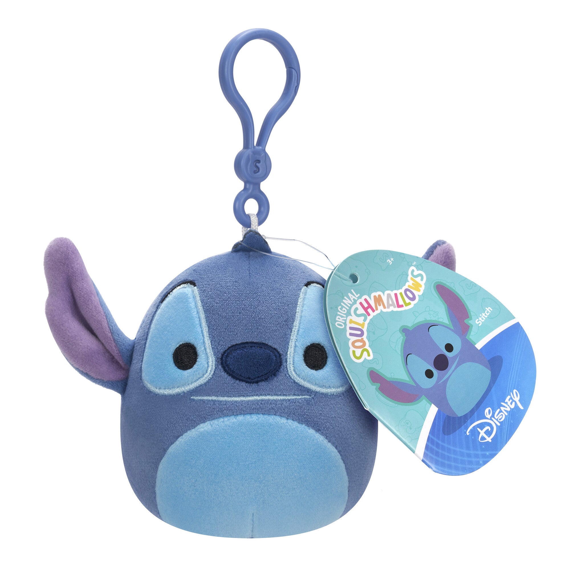 Stitch Squishmallows 3.5 Inch (9cm) Clip-On Bag Charm