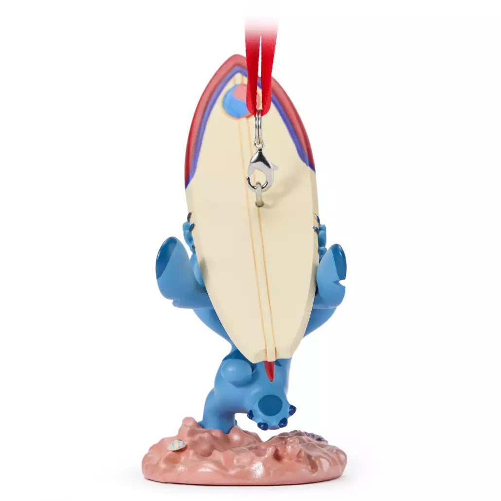 Stitch with Surfboard Ornament, Lilo & Stitch
