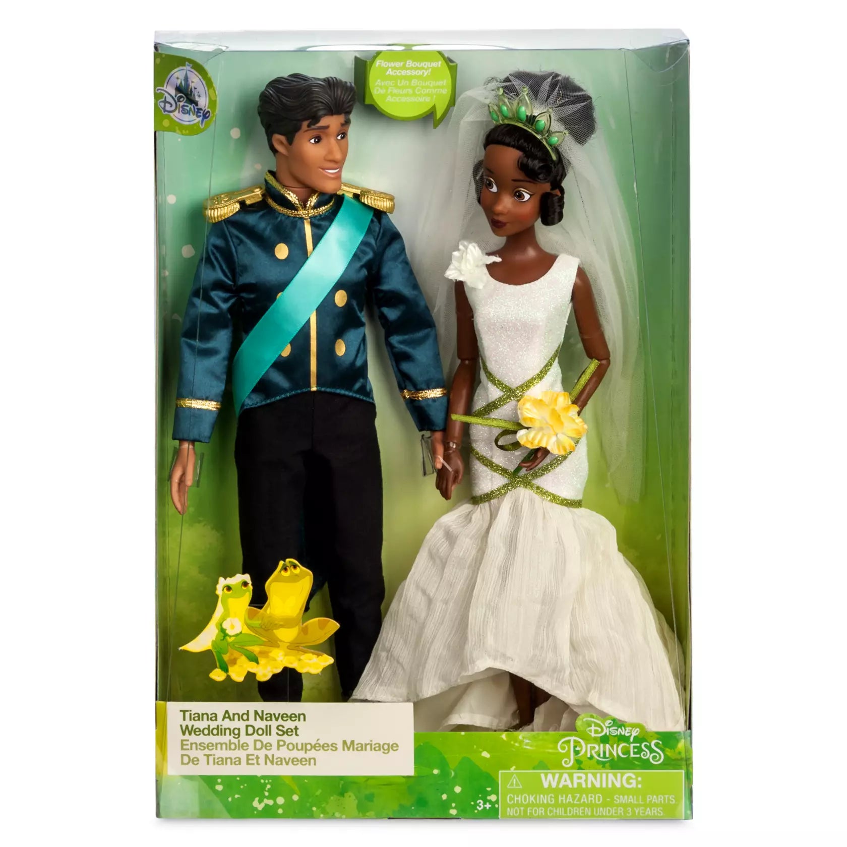 Tiana and Naveen Wedding Doll Set The Princess and the Frog Mila's Toys Tiana and Naveen Wedding Doll Set The Princess and the Frog Mila's Toys