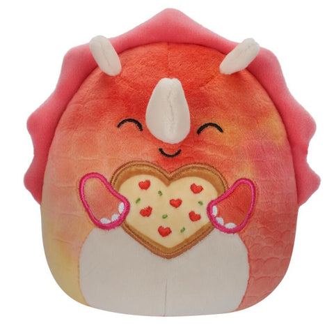 Trinity the Triceratops Valentines Squishmallow 7.5-inch