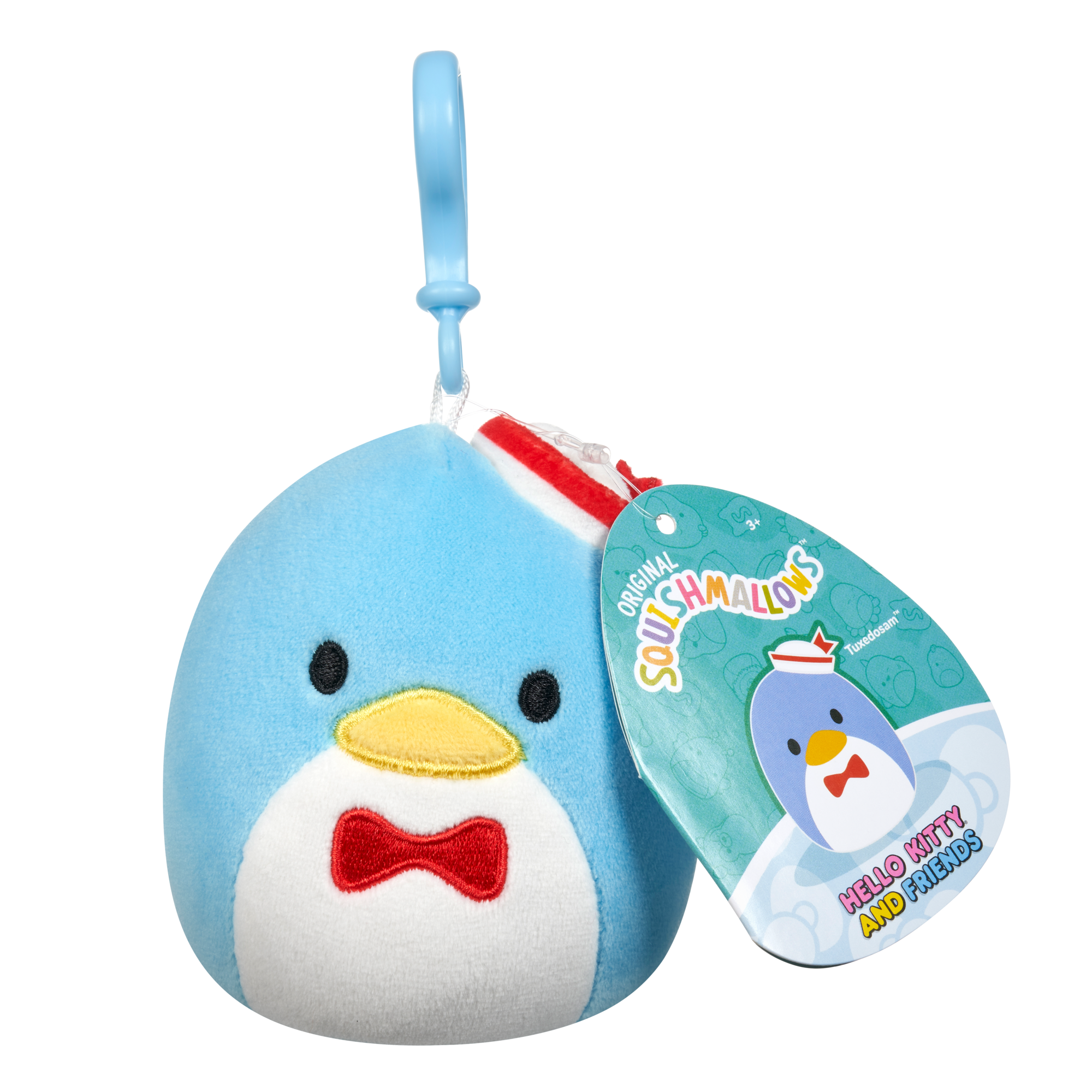 Tuxedosam Squishmallows 3.5 Inch (9cm) Clip-On Bag Charm