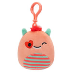 Willett the Monster Squishmallows 3.5 Inch (9cm) Clip-On Bag Charm
