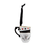 Alice in Wonderland Stacked Teacups Hanging Ornament