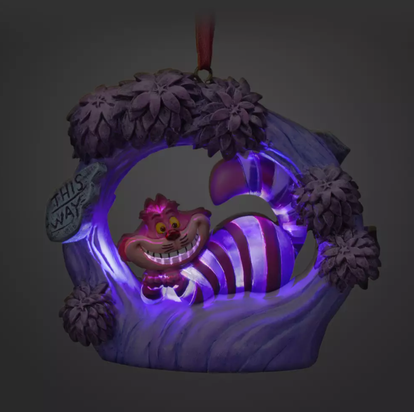 Cheshire Cat Light-Up Hanging Ornament