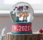 Disney Mickey and Minnie 2021 Snow Globe