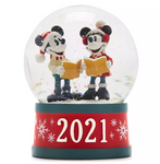Disney Mickey and Minnie 2021 Snow Globe