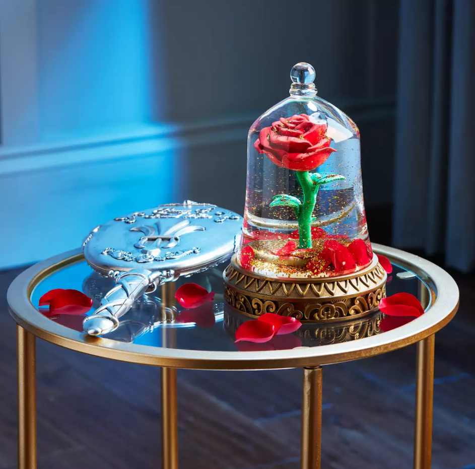 Enchanted Rose Snowglobe - Beauty and the Beast
