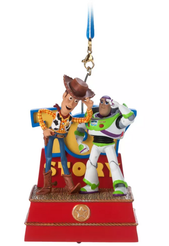 Woody and Buzz Lightyear Singing Living Magic Sketchbook Ornament – Toy Story