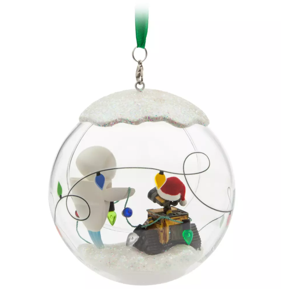 WALL-E and E.V.E. Dome Sketchbook Ornament