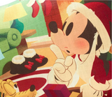 Disney Mickey, Minnie and Pluto Festive Christmas Cushion