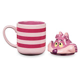 Cheshire Cat Peek-a-Boo Lid Ceramic Mug - Alice in Wonderland